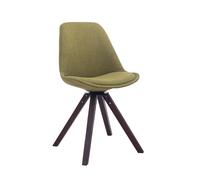 Silla para visitas troyes square en tela verde 56x48x84 cm