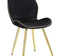SILLA PARIS SPACE NEGRO/DOR CONJUNTO 2 PIEZAS