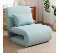 Silla plegable para juegos de suelo, sofá cama de respaldo alto, silla convertible con almohada, funda extraíble lavable para dormitorio, sala de estar