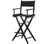 Silla portátil de aluminio para artista de maquillaje, silla de director plegable para exteriores con reposacabezas y reposapiés, ideal para camping, sets de películas y profesiones Beau (color: A)