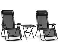 Silla reclinable SereneLife, tumbona plegable para jardín, tumbona para la playa, silla de sol para jardín