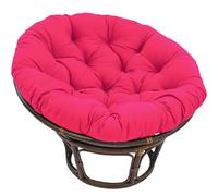 Silla redonda impermeable para exteriores, 60 x 60 cm, almohadilla de asiento mecedora de jardín suave para patio y tumbonas para relajarse y relajarse