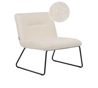 Silla Sillón Asiento Ancho Diseño Clásico Vintage Estructura De Metal Negro Tapicería Bou lanco Cotulla