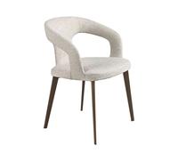 Silla tela blanco roto modelo 4173 angel cerdá s.l.silla con reposabrazos de diseño moderno con asiento y respaldo tapizados en tela color blanco roto.