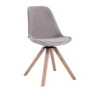 Silla troyes square en terciopelo gris 56x48x84 cm