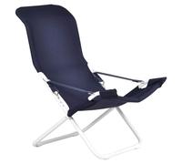 Fiesta, tumbona, 4 posiciones, azul/blanco, fabricado en Italia