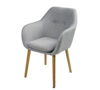 Silla vintage color gris claro