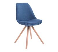 Silla visita toulouse rund en tela azul 56x48x84 cm