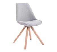 Silla visita toulouse square en tela gris 56x48x84 cm
