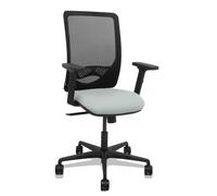 PIQUERAS Y CRESPO Silla Zulema con Mecanismo Sincro, Brazos 2D y Apoyo Lumbar, Gris Claro/Negro