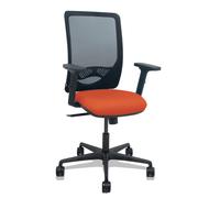 PIQUERAS Y CRESPO Silla Zulema con Mecanismo Sincro, Brazos 2D y Asiento Naranja Oscuro