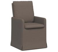 vidaXL: 2 sillas de comedor, tela de lino, gris claro, 57 x 67 x 98 cm