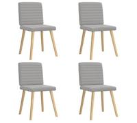 vidaXL Sillas de comedor 4 uds tela – cómodas ergonómicas – Verde oscuro/Rojo vino/Azul y más