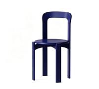 Sillas de comedor retro de madera maciza, sillas apilables sin brazos con respaldo curvado para cocina, comedor, bistró