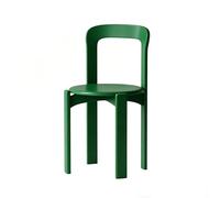 Sillas de comedor retro de madera maciza, sillas apilables sin brazos con respaldo curvado para cocina, comedor, bistró