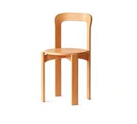 Sillas De Comedor Retro De Madera Maciza, Sillas De Comedor Sin Brazos, Sillas Apilables con Respaldo Curvo, Adecuadas para Cocinas, Comedores Y Bistros Natural Wood