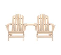 Sillas de jardín adirondack - sillas de exterior con mesita madera maciza de abeto