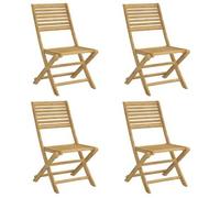 Sillas De Jardín Plegables 4 Uds Madera Acacia 48,5x61,5x87 Cm Vidaxl