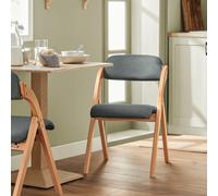 Sillas plegables SoBuy FST92, sillas de cocina con asiento y respaldo tapizados, juego de comedor, sillas para invitados Azul cielo