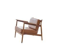 Sillón 107 Teca aceitada/Dunes Cognac 21000