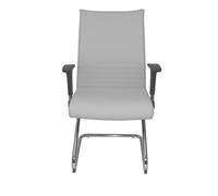 Sillón Albacete confidente patín similpiel blanco
