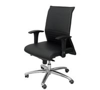 Sillón Albacete confidente piel negro hasta 160 kg