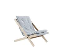 Sillón Boogie 611 Azul playa/Haya natural