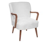 Sillón Bouclette Blanco "chiara - Atmosphera Createur D'interieur