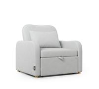 Sillón cama buddy nalui gris reclinable 3 en 1 (92x97x90cm)