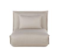 Sillón cama de 1 plaza beige