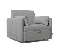 Sillón cama nest 1 nalui gris reclinable 3 en 1 (93x100x79cm) con 2 cojines