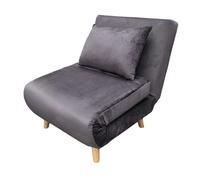 Miroytengo Sillón Cama Nórdic Lite, Sillón Convertible Apertura Clic-Clac Dark grey -
