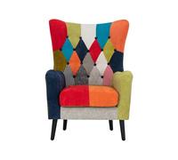 Sillón circo estampado patchwork - conforama 80 cm