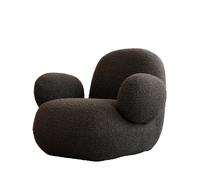 Sillón con Reposabrazos Color Topo Profundo