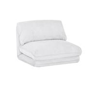Sillón convertible de pana gruesa, 1 plaza White
