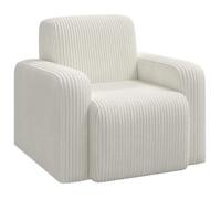vidaXL Sillón Crema Pana