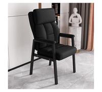 Sillón de cuero for invitados con brazos acolchados, sillón individual moderno de mediados de siglo for sala de estar, sillón de lectura con respaldo alto, sillones de ocio con estructura de metal(Ner