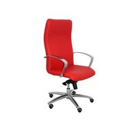 Sillón De Dirección Ergonómico Con Mecanismo Basculante Y Regulable En Altura Asiento Y Respaldo Tapizados En Piel Color Rojo Piqueras Y Crespo Modelo Caudete