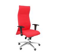 Sillón De Dirección Ergonómico Con Mecanismo Sincro Y Regulable En Altura Asiento Y Respaldo Tapizados En Tejido Bali Color Rojo Piqueras Y Crespo Modelo Albacete