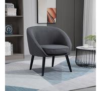 Sillón de estar - Sillón para cócteles - Sillón tapizado - Silla de escritorio - Sillón para sala de estar - Diseño moderno - Aspecto de lino