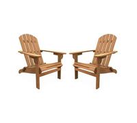 Sillón De Jardín De Madera, Set De 2, Madera
