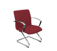 Sillón De Oficina Caudete Confidente Patín Bali Granate