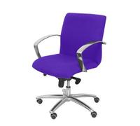 Sillón De Recepción Ergonómico Con Mecanismo Basculante Y Regulable En Altura Asiento Y Respaldo Tapizados En Tejido Bali Color Lila Piqueras Y Crespo Modelo Caudete Confidente