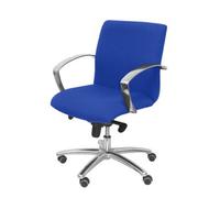 Sillón De Recepción Ergonómico Con Mecanismo Basculante Y Regulable En Altura Asiento Y Respaldo Tapizados En Tejido Bali Color Azul Piqueras Y Crespo Modelo Caudete Confidente