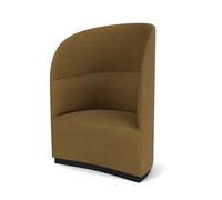 Sillón de Salón de Té , Respaldo Alto, dorado/Bouclé