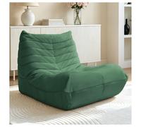 Sillón de Suelo de Franela, Sofá Lazy para Relax, Verde, 100x90x70 cm
