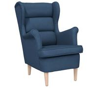vidaXL Sillón de tela 74x84x100 cm Multicolor Azul