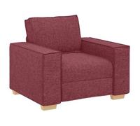 Sillón De Tela Color Rojo Vino 100x78x84 Cm Vidaxl