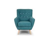 Sillón de tela kiss color azul - conforama