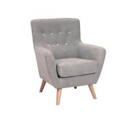 Sillón de tela kiss color gris - conforama